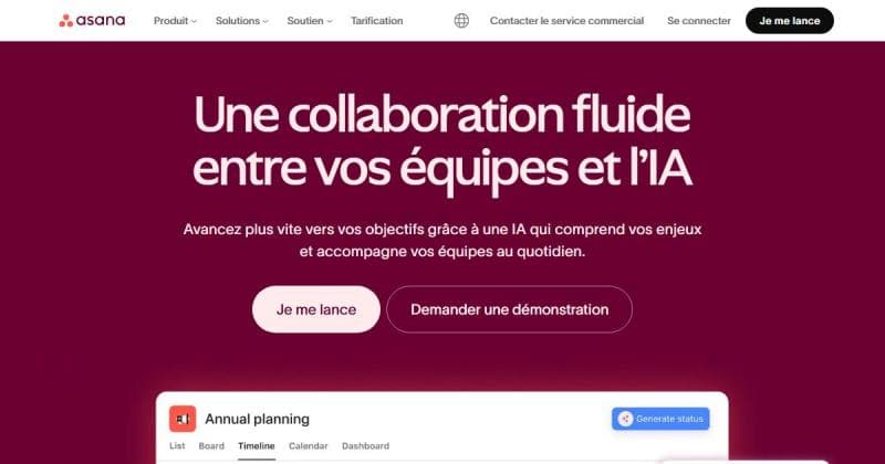 Asana, outil de gestion de projet pour les équipes