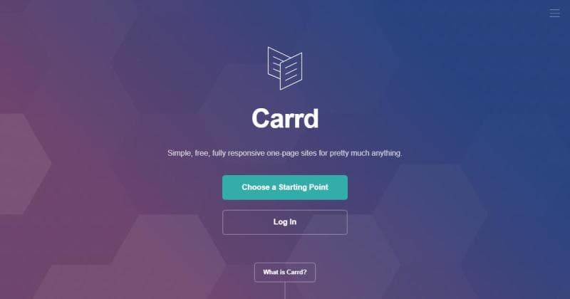Carrd, créateur de sites one-page simples et rapides