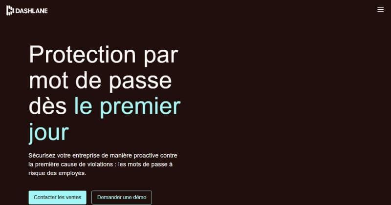 Dashlane, gestionnaire de mots de passe français