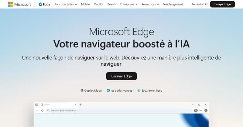 Microsoft Edge, navigateur basé sur Chromium