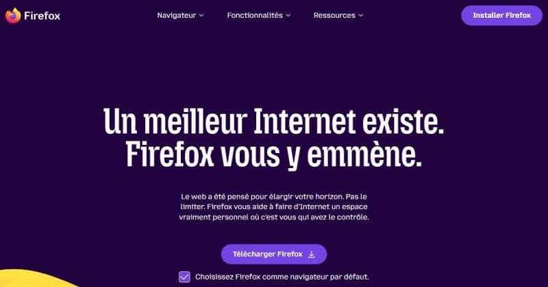 Firefox, navigateur open source de Mozilla