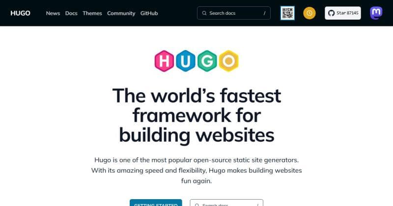 Hugo, générateur de sites statiques open source