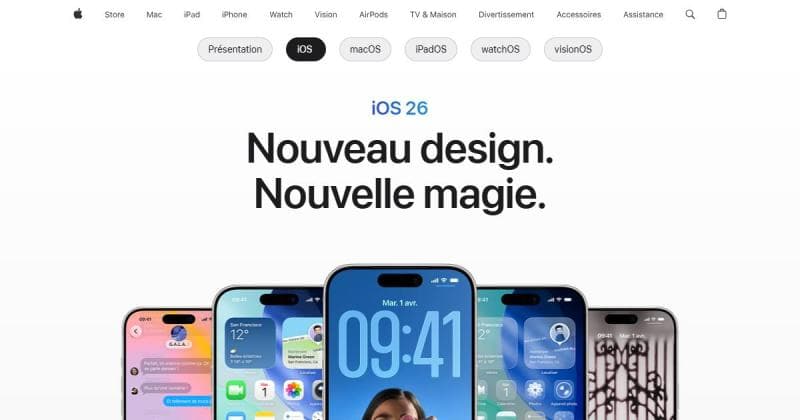 iOS, le système d'exploitation mobile d'Apple sur iPhone
