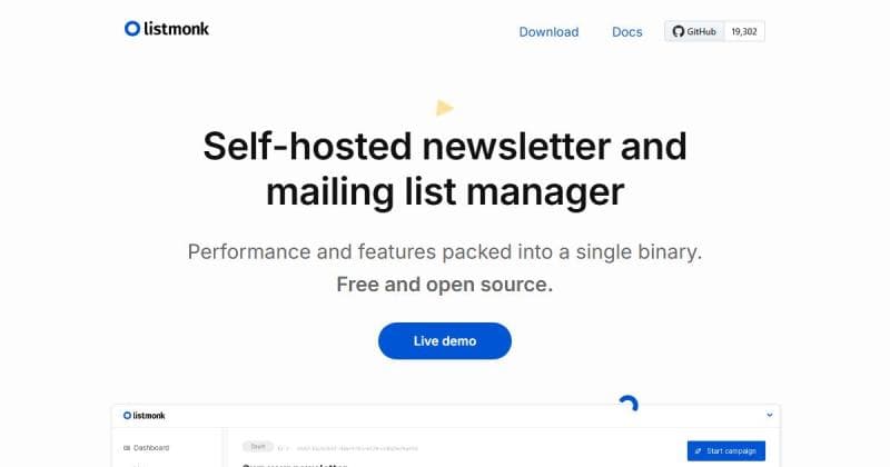 Listmonk, plateforme d'emailing gratuite et open source à auto-héberger