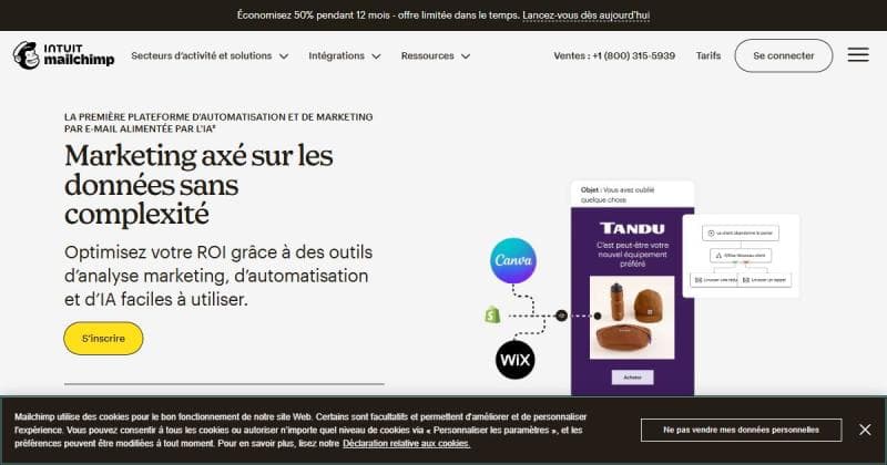 Mailchimp, plateforme d'email marketing et automation