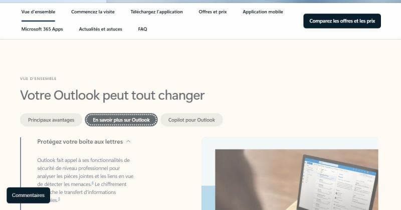 Microsoft Outlook, client de messagerie intégré à Microsoft 365