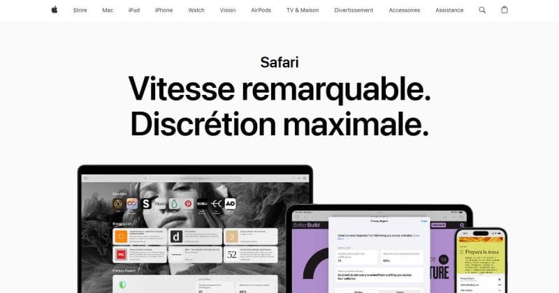 Safari, le navigateur par défaut sur Mac