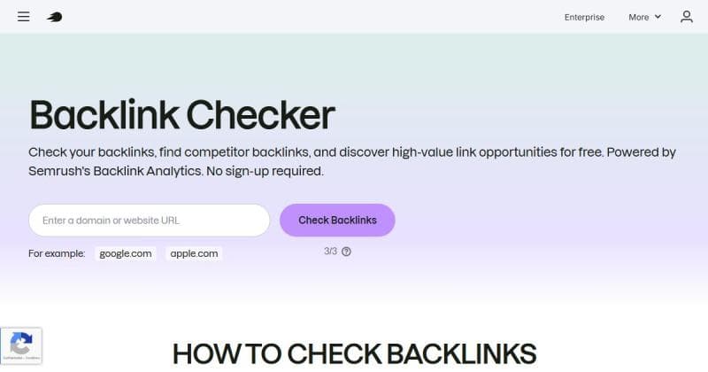 Semrush, suite SEO complète avec analyse de backlinks