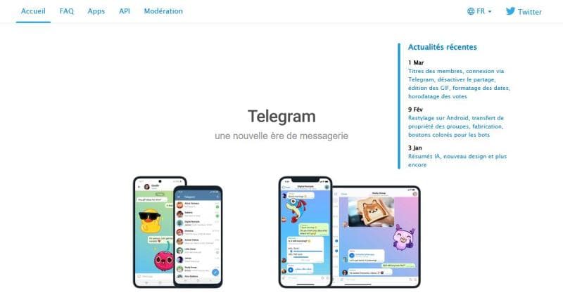 Telegram, messagerie cloud avec canaux et groupes