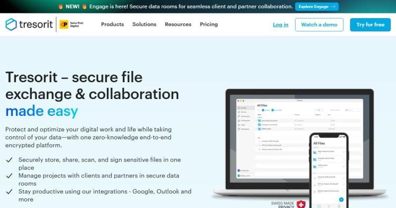 Tresorit, stockage cloud chiffré de bout en bout