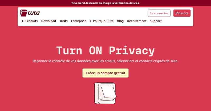 Tuta Mail, messagerie chiffrée allemande