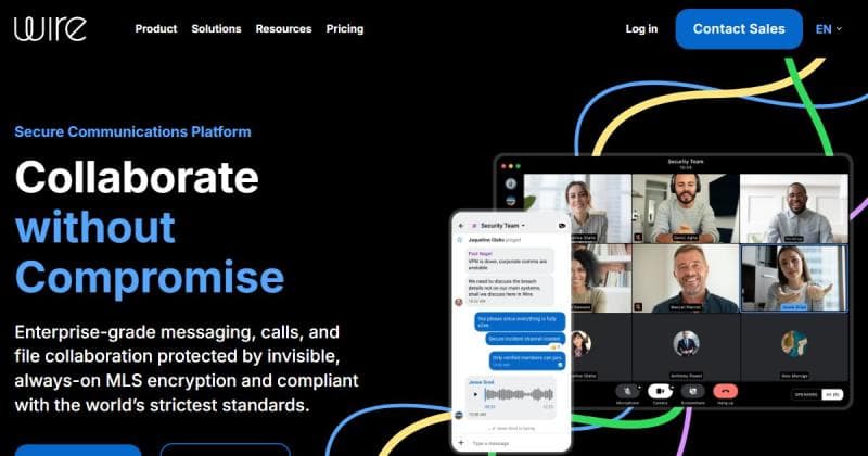 Wire, messagerie chiffrée pour usage professionnel et personnel